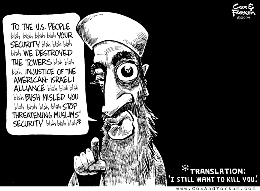 osama bin laden political cartoons. Osama Bin Laden cartoon 1.